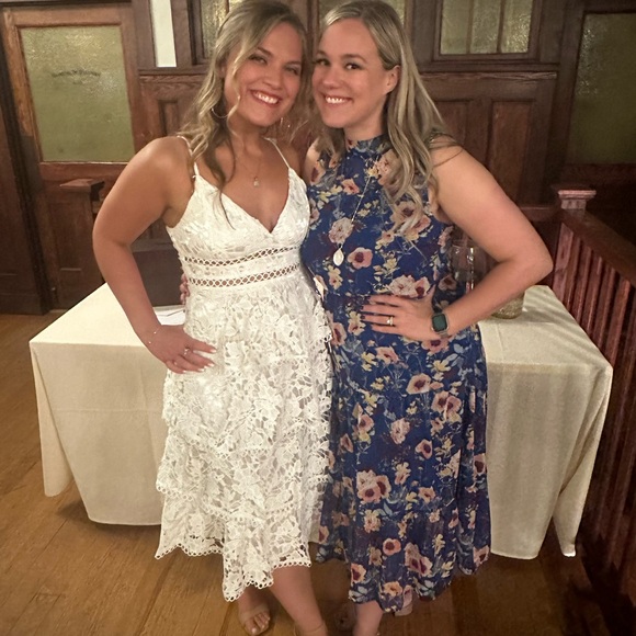 White Lace Dress - Picture 4 of 5